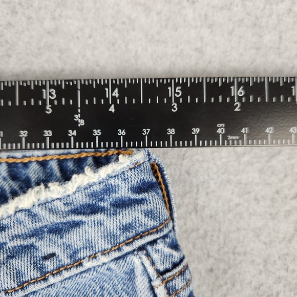 Abercrombie & Fitch Jeans Women 30/10 Blue Curve Love Loose High Rise Distressed - Picture 4 of 8